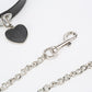 Heart Collar with Leash and Chain