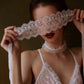 Love is Blind Lace Eye Mask (White)